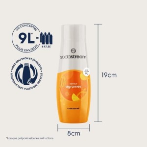 Concentrés SODASTREAM - Lot de 6 concentrés Agrumes - Jusqu'a 54L de boissons - 440ml