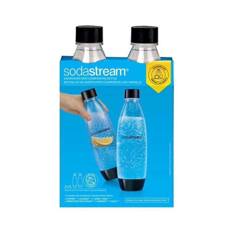 SODASTREAM Sicherungsflasche 1 L X2 spülmaschinenfest |  Machine à ...