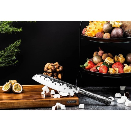 Rutschfestes Schneidebrett – LIFESTYLE – Akazie – Mit Rille und Griff – 40 x 29 x 3 cm