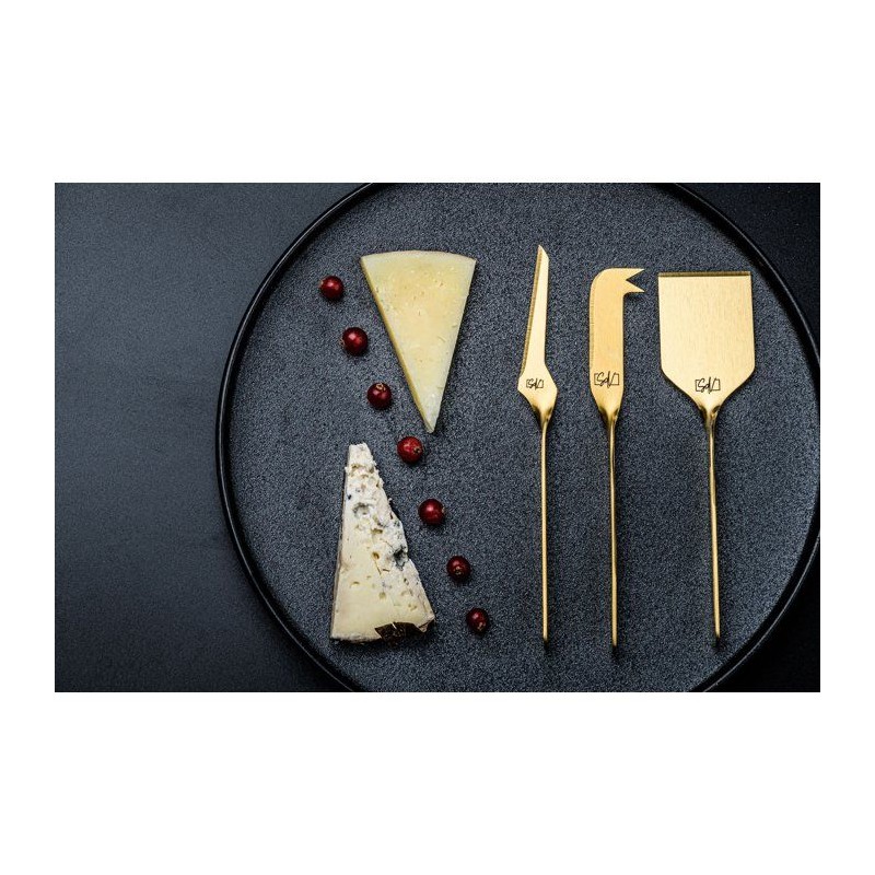Käse- und Buttermesserset – LIFESTYLE – Edelstahl – 6-teilig – Gold