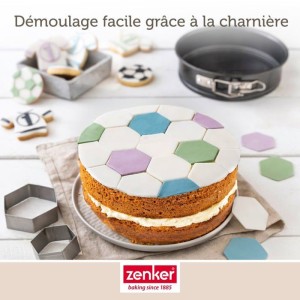 Lot de 2 mini moules a manqué a charniere - ZENKER - Special Mini - 16 et 18 cm