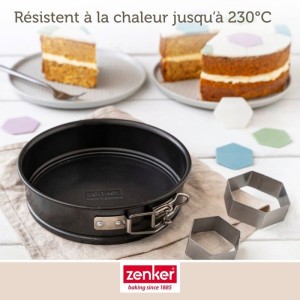 Lot de 2 mini moules a manqué a charniere - ZENKER - Special Mini - 16 et 18 cm