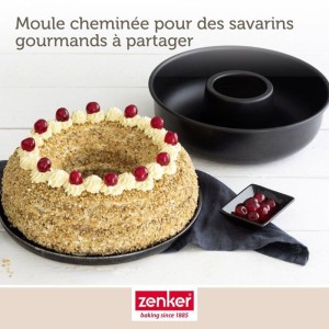 Set Kuchenformen und Savarinformen - ZENKER - Schwarz Metallic - 30,5 x 11,5 cm und 28 cm