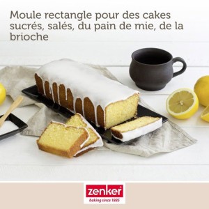 Set Kuchenformen und Savarinformen - ZENKER - Schwarz Metallic - 30,5 x 11,5 cm und 28 cm