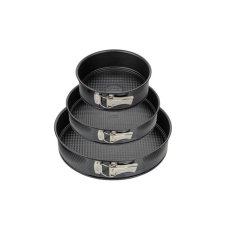 3er-Set runde Springformen - ZENKER - Schwarz Metallic - 20, 24 und 28 cm