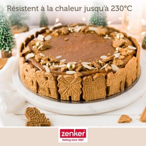 Set de 3 moules a charniere ronds - ZENKER - Black Metallic - 20, 24 et 28 cm