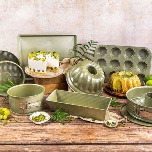 Ensemble de 3 moules a gâteaux - ZENKER - Green Vision - 18 a 30 cm