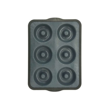 Moule 6 donuts - ZENKER - 36 x 26 cm - Silicone fibre de verre - Noir