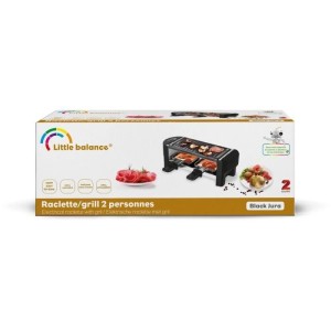 Raclette machine - LITTLE BALANCE - Just the 2 of us - 350 W - 2 people - White / Black