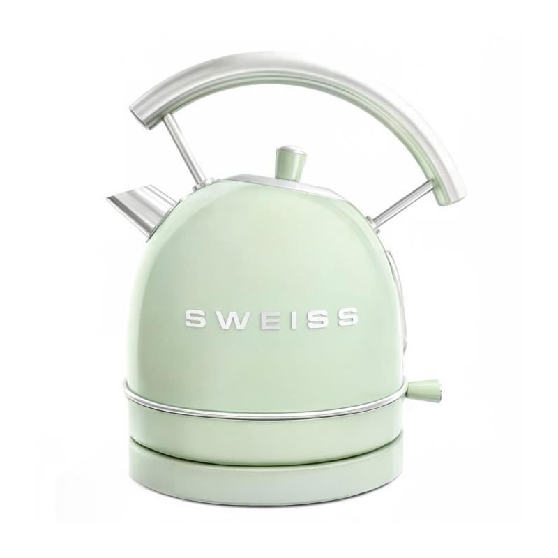Vintage Wasserkocher - SWEISS - KTL7 - 2200 W - 1,8 L - 360° Sockel - Grün