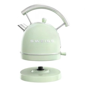 Vintage Wasserkocher - SWEISS - KTL7 - 2200 W - 1,8 L - 360° Sockel - Grün
