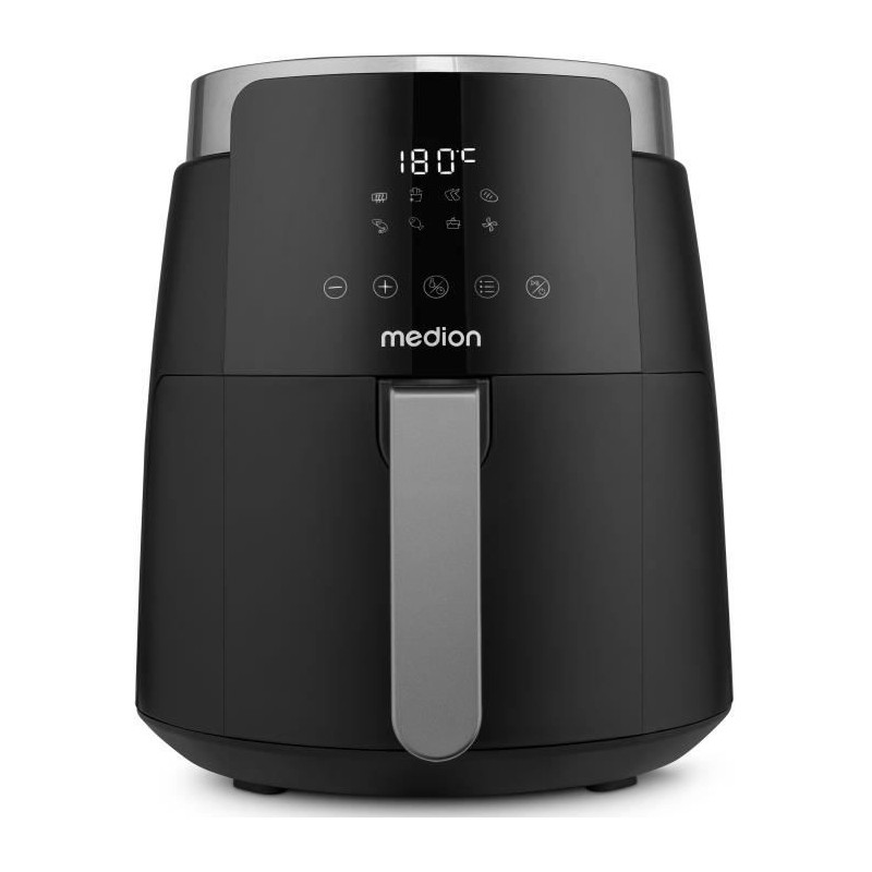 Friteuse a air chaud - MEDION - MD13030 - 4,7 L - Digitale - 1500 W - Noir