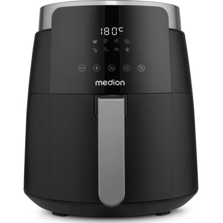 Heißluftfritteuse - MEDION - MD13030 - 4,7 L - Digital - 1500 W - Schwarz