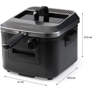Friteuse - DOMO - DO545FR - 4L - 2000W - Température réglable 130-190°C