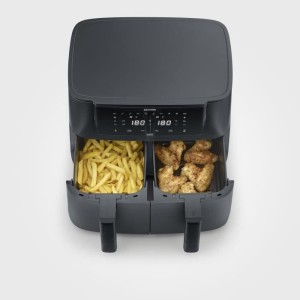SEVERIN Airfryer FR2463 – 8 l Fassungsvermögen – Doppeltank – 10 Programme – 2600 W