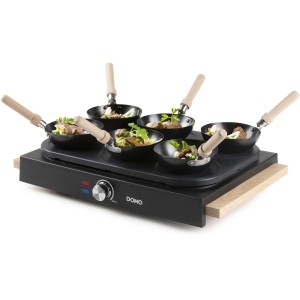 Wok-Party-Set 2-in-1 – DOMO – DO8719W – 6 Personen – Wok und Pfannk...