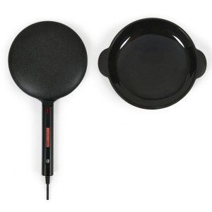 Crepiere électrique Livoo x Marmiton - LIVOO - DOP258CO - 600 W - Ø 20 cm - Poignée thermorésistante - Noir