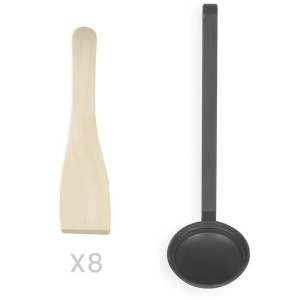 Appareil 2-en-1 crepiere et plancha grill - LIVOO - DOC349N - 1500 W - 8 mini crepes Ø 11,5 cm - Sans PFAS - Noir