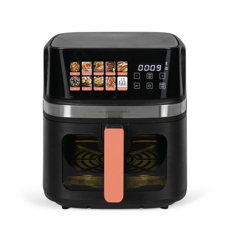 Friteuse sans huile - LIVOO x Marmiton - DOC343CO - 8 L - 1 700 W - 30 recettes via un QR code - Ecran digital 100% tactile
