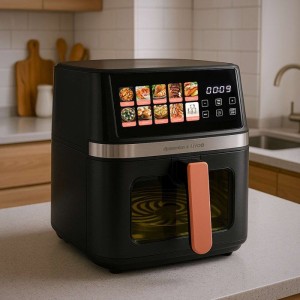 Friteuse sans huile - LIVOO x Marmiton - DOC343CO - 8 L - 1 700 W - 30 recettes via un QR code - Ecran digital 100% tactile