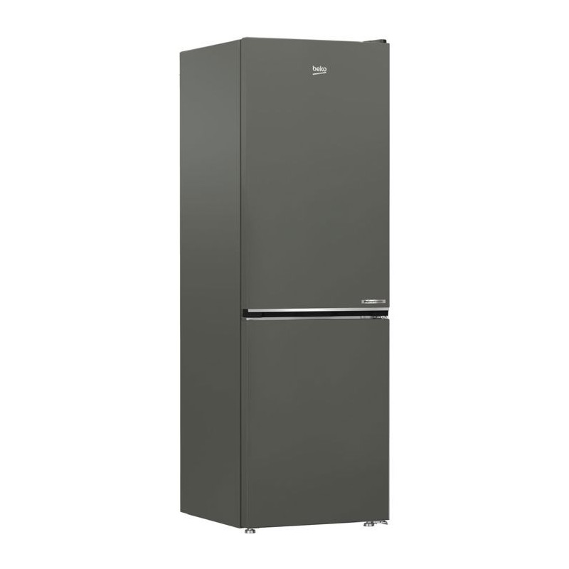 Réfrigérateur combiné - BEKO Série bPro 500 - B7RCNE367HG - 2 portes - 316 L - Classe B - 59,5 x 66,3 x 186,5 cm - Manhattan