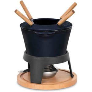 Fondue en fonte émaillée - LA FONDERIE 1890 - MONT D'ARBOIS - 1,2 L - 4 personnes - Bleu