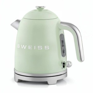 Bouilloire vintage - SWEISS - KTS7 - 1000 W - 1 L - Socle 360° - Vert