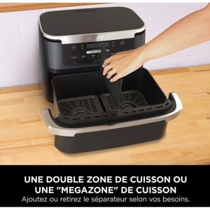 Friteuse sans huile NINJA - Foodi Max Dual Zone AF550EU - Capacité 6,6L - 2470W - Noir