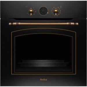 Multifunktionsofen - Katalyse - AMICA - ED17319B RETRO - Schwarz - ...