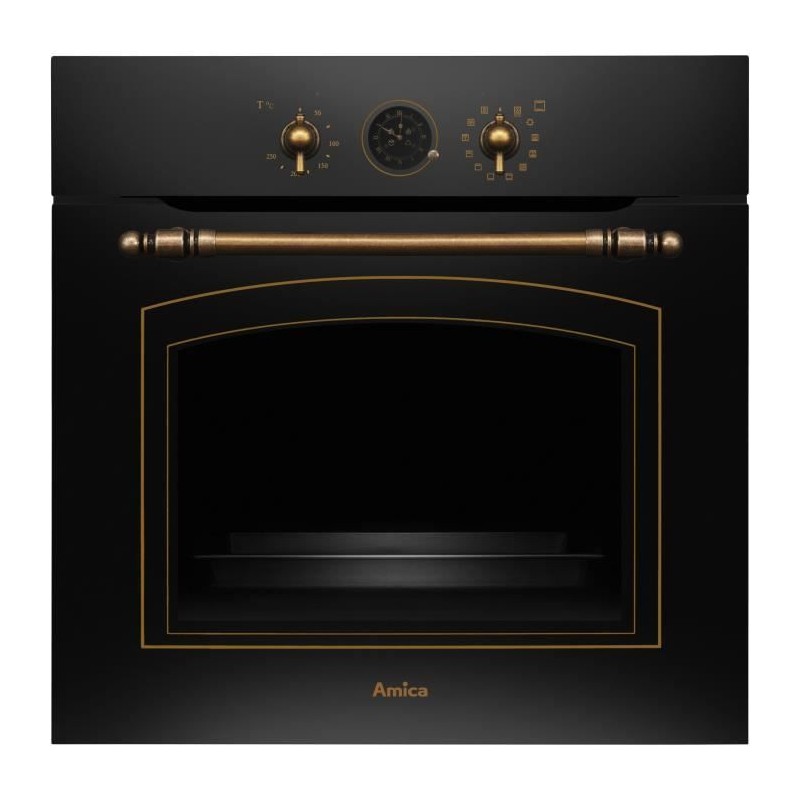 Four multifonction - Catalyse - AMICA - ED17319B RETRO - Noir - 59,5 x 59,5 x 57 cm