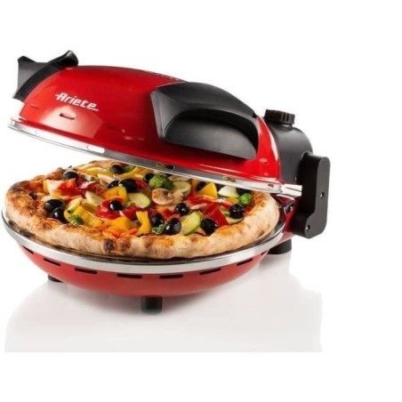 Ariete Pizzaofen Da Gennaro 1200 W Rot und Schwarz