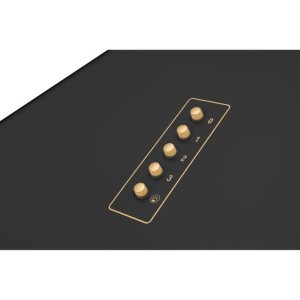 Dekorative Retro-Wandhaube - AMICA - OKC6212RA - 76/104 x 60 x 50 cm - Schwarz