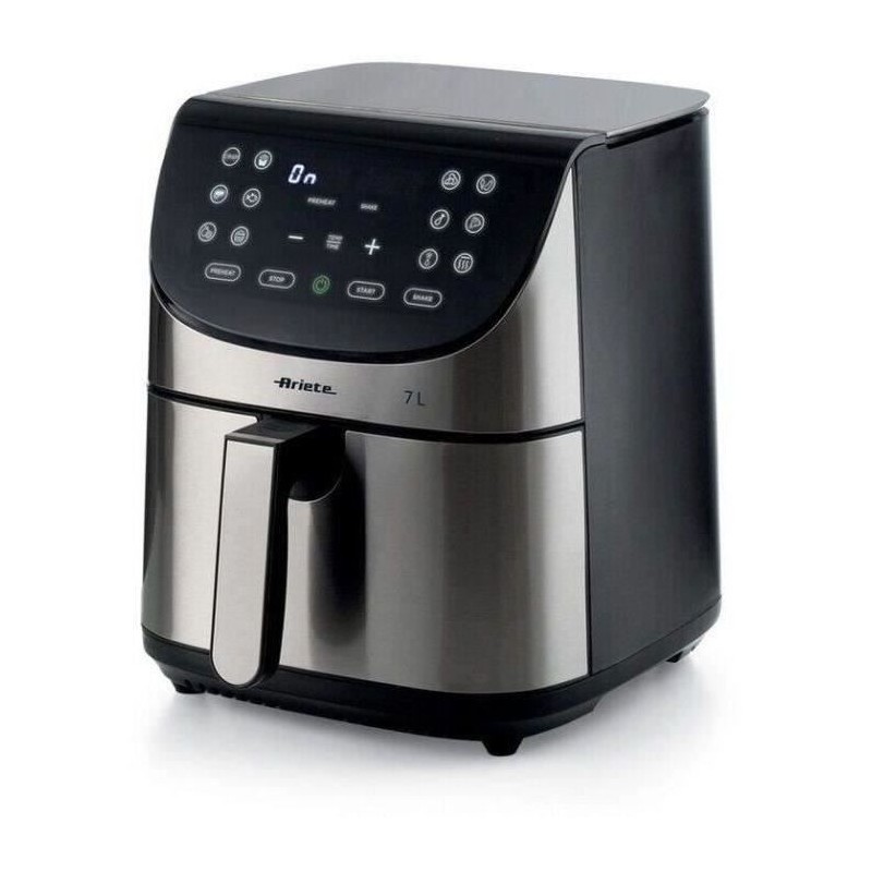 ARIETE digitale ölfreie Fritteuse – gebürsteter Edelstahl – XXL 2 Kilo – Modell 4628