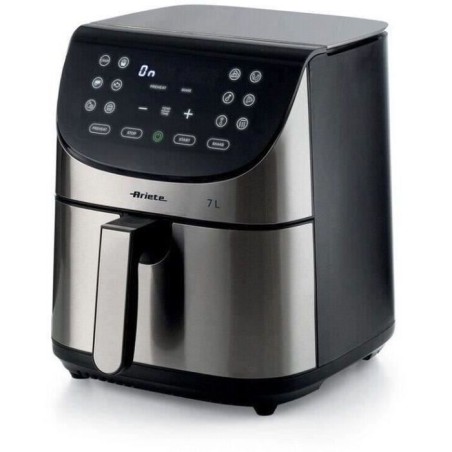 ARIETE digitale ölfreie Fritteuse – gebürsteter Edelstahl – XXL 2 Kilo – Modell 4628