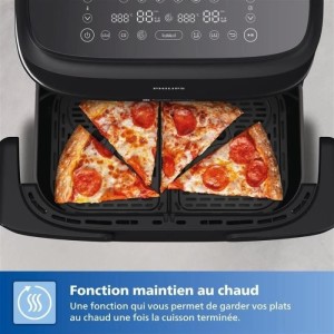 PHILIPS Airfryer XXL NA351/00 – 7,1 l Fassungsvermögen – Doppeltank – 6 Voreinstellungen – 2450 W