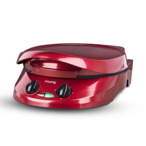 Appareil a tarte express HKoeNIG - TRT180 - Four a Pizza - Multicuiseur Multifonction - Température jusqu'a 210°C - Rouge - 18