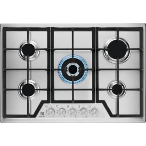 Plaque de cuisson a gaz - ELECTROLUX - 5 foyers - 74,4 x 51 cm - KGS7536SX - Inox