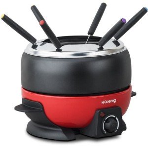 Hkoenig alp1800 - Red and black electric fondue device |  Raclette ...