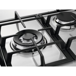 ELECTROLUX KGS7536SX - Eingebautes Gaskochfeld - 5 Brenner - L 75 x T52 cm - Edelstahl - Gusseisengitter