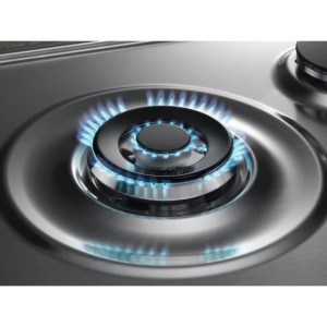 ELECTROLUX KGS7536SX - Eingebautes Gaskochfeld - 5 Brenner - L 75 x T52 cm - Edelstahl - Gusseisengitter
