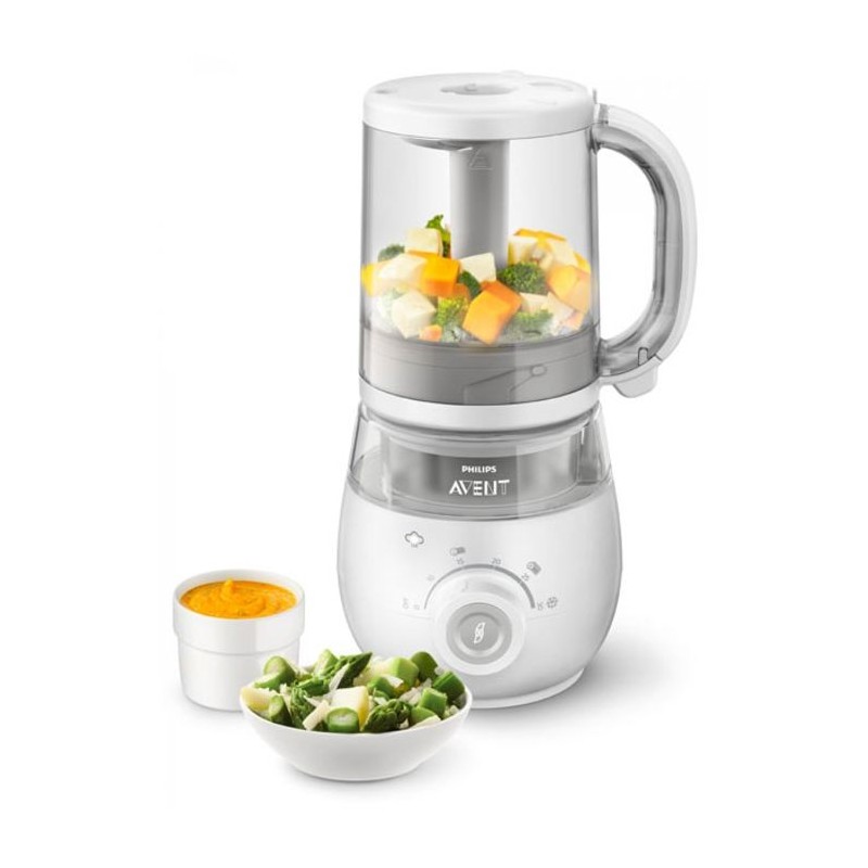 PHILIPS AVENT 4-in-1 Babynahrungszubereiter – Dämpfen – Mixen – Erhitzen – Auftauen