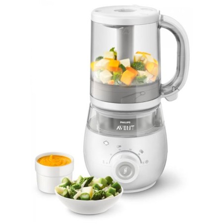 PHILIPS AVENT 4-in-1 Babynahrungszubereiter – Dämpfen – Mixen – Erhitzen – Auftauen