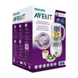 PHILIPS AVENT 4-in-1 Babynahrungszubereiter – Dämpfen – Mixen – Erhitzen – Auftauen