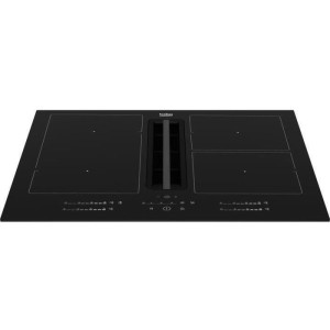 Plaque a induction avec hotte intégrée - BEKO - 4 foyers - 60 cm - Noir - HIXI64700UF
