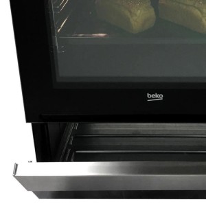 BEKO FSS57100GAC - Freistehender Herd - 4 Ceranfelder - Heißluftofen - 65 L - B 50 x H 85 cm - Anthrazit