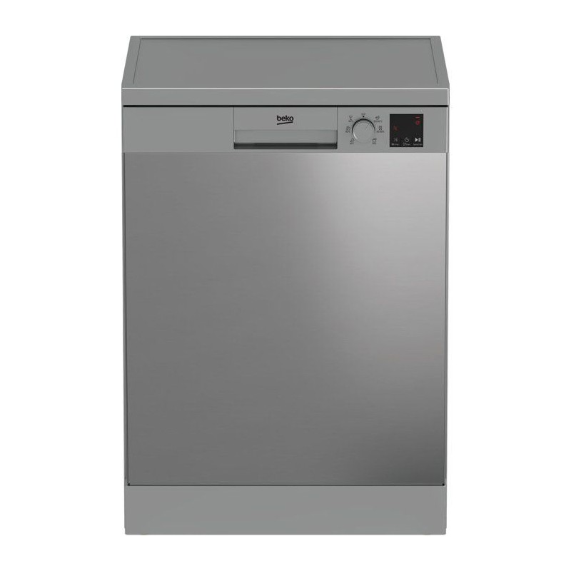 Lave-vaisselle pose libre BEKO Série b100 DVN06430X - 14 couverts - L60cm - 47 dB - Ouverture auto - Inox
