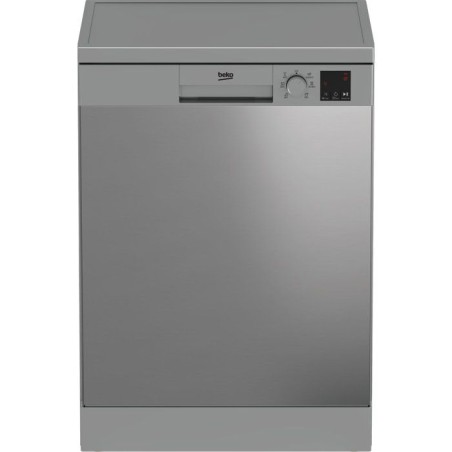 Lave-vaisselle pose libre BEKO Série b100 DVN06430X - 14 couverts - L60cm - 47 dB - Ouverture auto - Inox