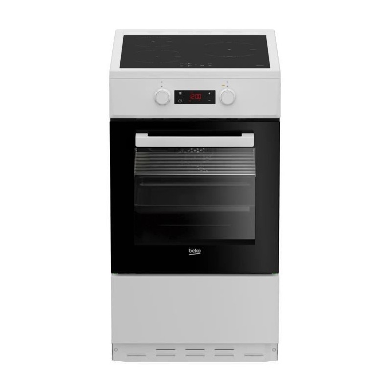 Cuisiniere induction - BEKO - FSM58301WC - 3 feux - 0,92 kwh/cycle - 50cm