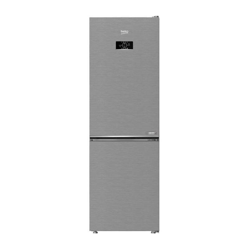 Réfrigérateur combiné - BEKO Série bPro500 - B5RCNE365HXB - 2 portes - 316 L - Classe D - 59,5 x 66,3 x 186,5 cm - Métal br