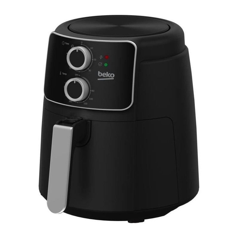 Multifunction oil-free fryer - BEKO - FRL2242B - 1500 W - 3.9 L for 0.8 kg of fries - Circuit cut-off timer - Black